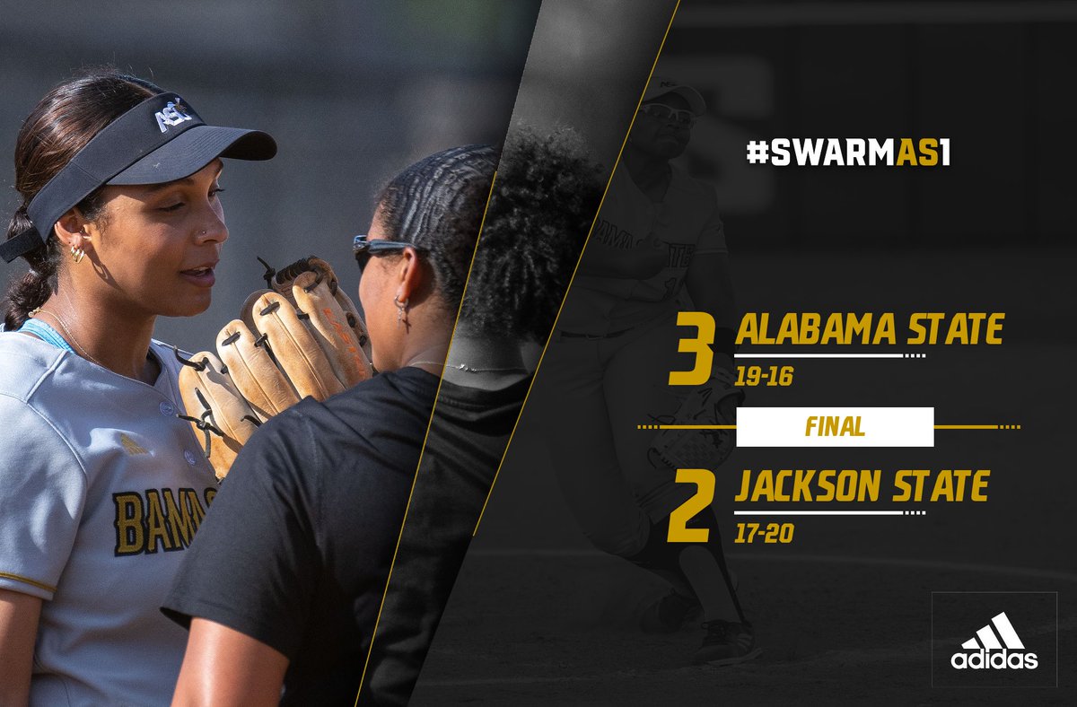BamaStateSB's tweet photo. The Hornets win!
M. Myers 2 Hits, 1 Run
A. Preston 1 Hit, 1 RBI
#SWARMAS1 | #IAMSWAC
#RYSASU https://t.co/JoXLNFAmkw
