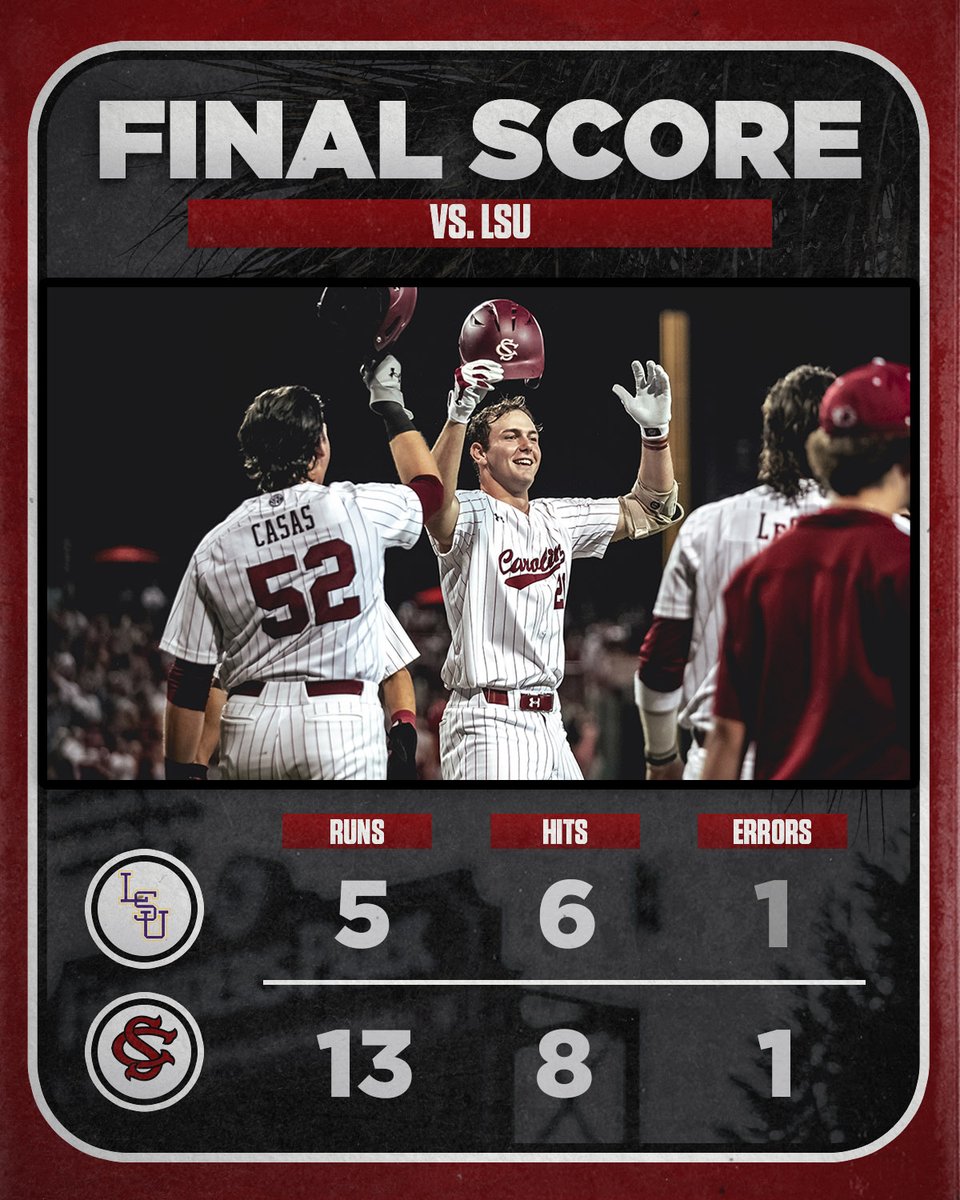 GamecockBSB's tweet photo. Gamecocks win game one!!

Back at it tomorrow at noon

#Gamecocks | #ForeverToThee https://t.co/GkHgA9HFt9