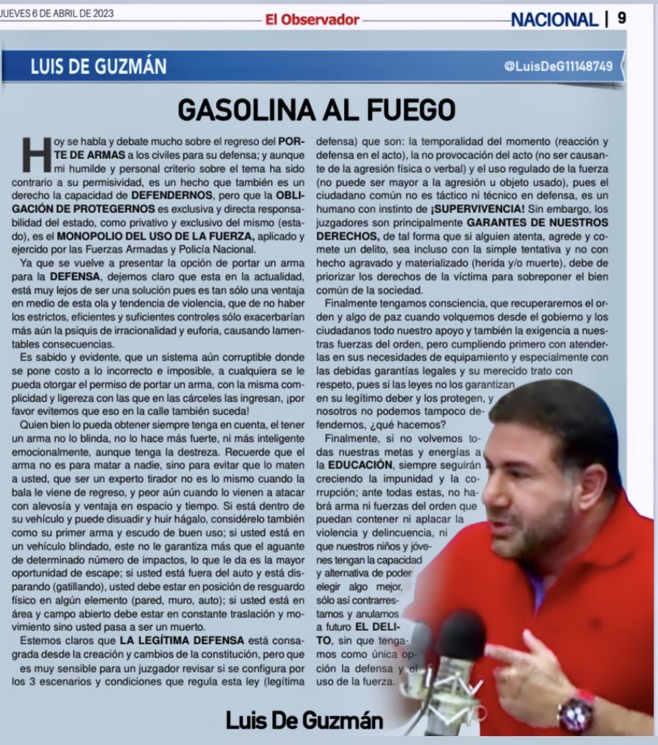 LuisDGO78's tweet image. Esta Semana en EL OBSERVADOR