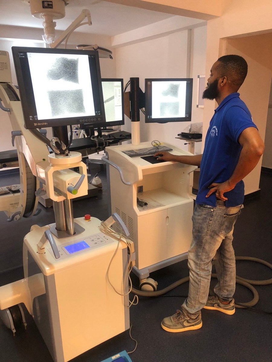 PerloveMedical's tweet photo. Thanks to our partner P. S. L for helping us to achieve this perfect installation of the 1st FPD #carm #PLX118F in Senegal, hospital was impressed by the convenience and the great clinical images provided! #Perlove #installation in #Senegal #carm #traumasurgery https://t.co/mmG2bNG7vr
