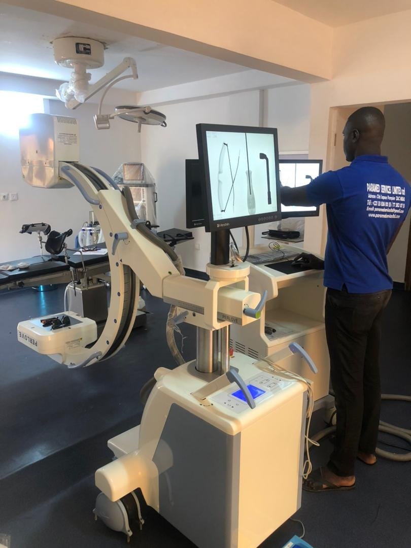 PerloveMedical's tweet photo. Thanks to our partner P. S. L for helping us to achieve this perfect installation of the 1st FPD #carm #PLX118F in Senegal, hospital was impressed by the convenience and the great clinical images provided! #Perlove #installation in #Senegal #carm #traumasurgery https://t.co/mmG2bNG7vr