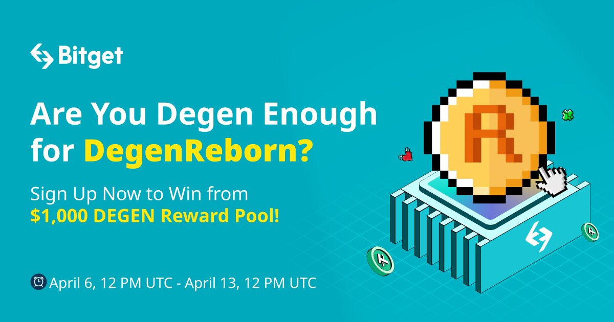 Bitget on X: Get DEGEN for #Bitget x @DegenReborn, $1,000 in