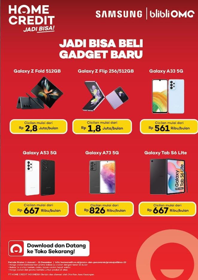 *Halo Warga Bekasi*

Mau beli HP baru apapun dan dimanapun, Home Credit Solusinya! Ngga usah khawatir kalo budgetnya belum cukup 

Ada kesempatan dapetin *Promo bunga 0% dan promo bebas 1x cicilan
*Proses cuma 3 menit 
*Syarat cukup KTP
Langsung tanya  wa.me/qr/BZXF3CDWRTM…