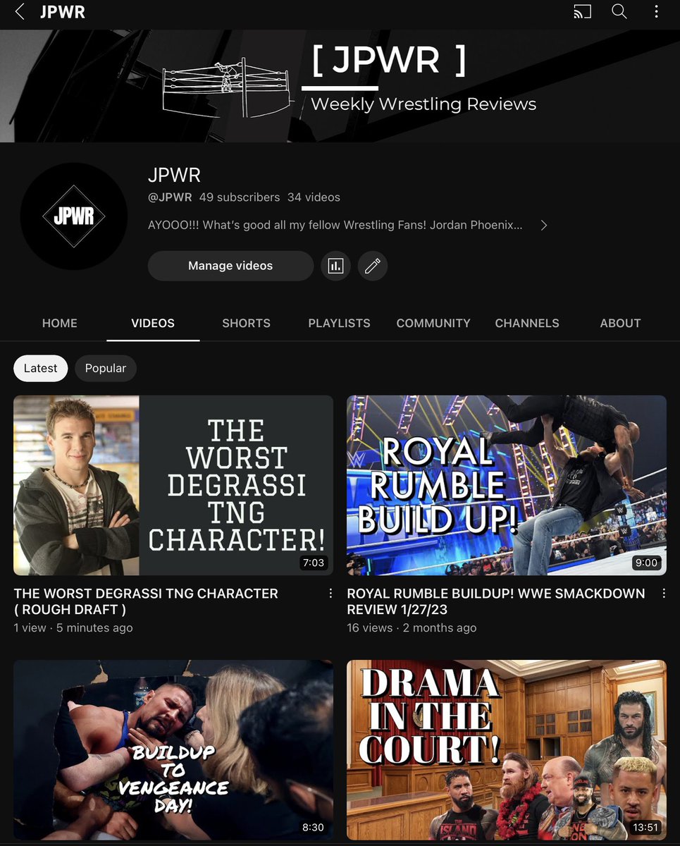 TheRealJPWR's tweet photo. My first non wrestling video is now up on YouTube! It’s been 2 long months and I’m excited to return. Please give me feedback and as always thank y’all for the love and support 🙏❤️ #degrassi #youtube #love #support #feedback #spinner
#emmanelson #mannysantos https://t.co/LydqoIkftt