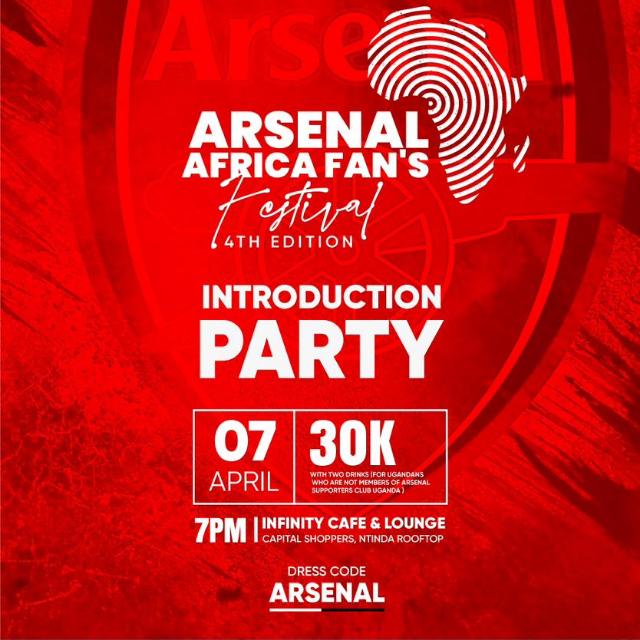 DrLubegaRobert's tweet photo. We are looking forward to hosting you our brothers and sisters from Kenya today(7/4/23) at Infinity Lounge-Ntinda from 7:00PM till late in the #TugendeKampala2023 #AAFF23
@MwesigyeWalter
@faith_nabushawo
@Dreadful45
@TobiasWhales
@arsenalug_fans
@Arsenal
@Frimpon https://t.co/VdtJO7BpTW