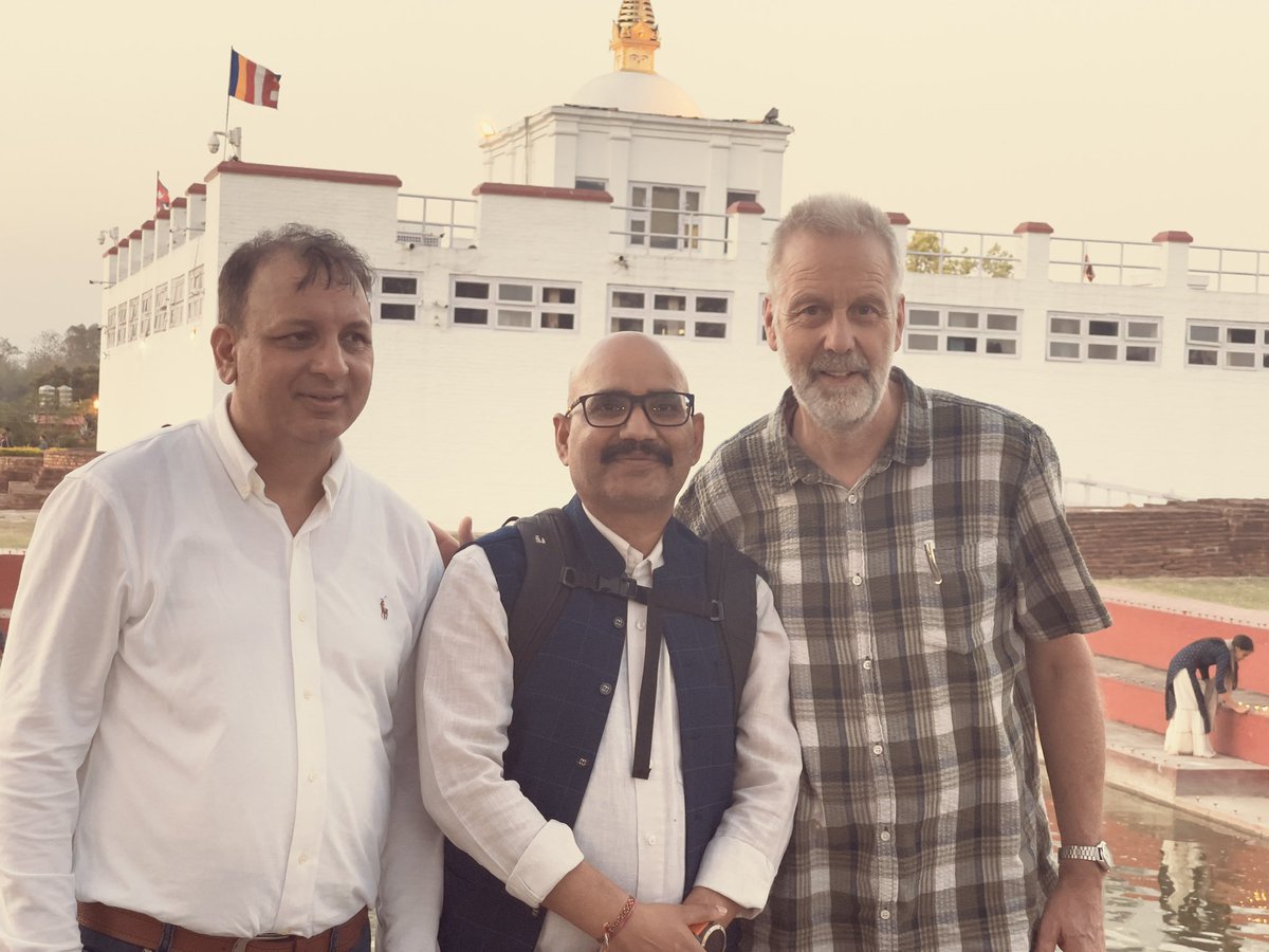 NepalCohort's tweet photo. Glad to welcome our UK collaborators/partners Profs @EvanTeijlingen &amp; @PadamSimkhada at Lumbini site who had 1st hand experience of data collection by our field staffs. Thank you for the visit &amp; looking to drive forward this reasearch together. @omkurmi @iresearch @Rajendra078 https://t.co/TScJqmWvbX