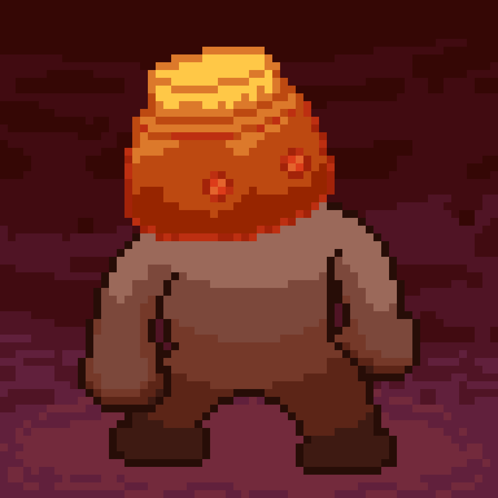 MagiPeach's tweet photo. For today's prompt: "Crucible!" He's a lil crucible clay-dude!
@PixelDailies #pixel_dailies #crucible #enemyconcept #pixelart #sprite https://t.co/5Up7WLyiK9