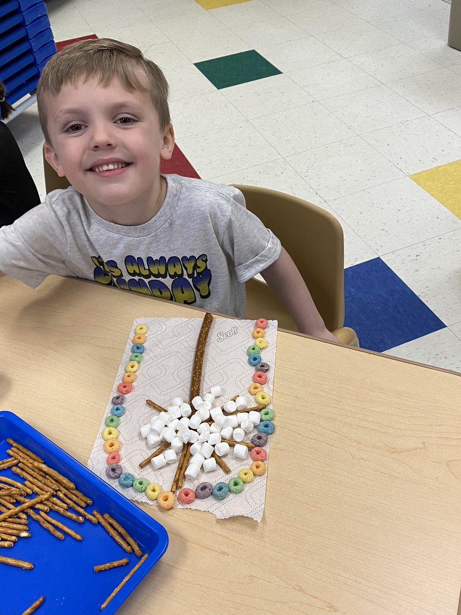 MrsSmuda's tweet photo. Creating Spring, Fall, Winter and pattern trees was fun. Eating them was even better! #TastyTuesday #WeekOfTheYoungChild #TreeStudy #BarnegatInspires @LMDS_preschool https://t.co/u7kuMvWRz9