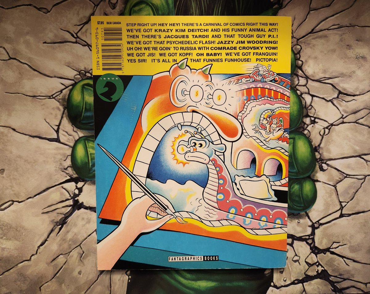 Apollokid3000's tweet photo. Pictopia issue #2 by Fantagraphics Books. Flea market find for $2. This book is fun and crazy.
#Pictopia
@fantagraphics
#fleamarketfind https://t.co/7WJje58rQU