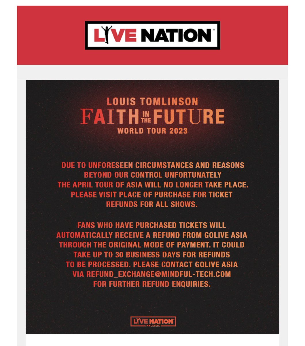 fitf_col's tweet photo. Louis ha cancelado el show por Asia :( https://t.co/QvJHLmBjC5