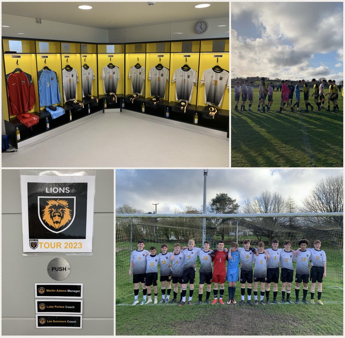 The road to Germany 2023 continues with the first friendly fixture for our u15 Lions 🇩🇪🖤⚽️💛 special thanks to <a href="/STDAYAFC1/">St Day AFC</a> for your fantastic support and hospitality