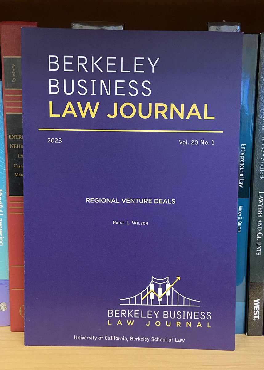 paigelindseyw's tweet photo. Regional Venture Deals is now in print! An enormous thank you to the editors @BBLJBerkeley, my colleagues @OSU_Law and elsewhere, and the interviewees who graciously volunteered their time. I couldn’t have done it without you. 🙏 

https://t.co/vET0t2Hcc5 https://t.co/g3aOHg1PLP