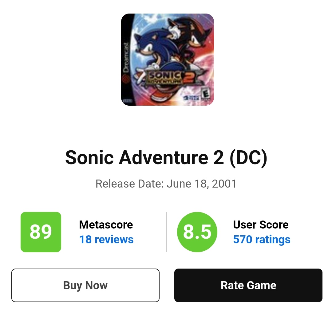 Sonic the Hedgehog 2 - Metacritic