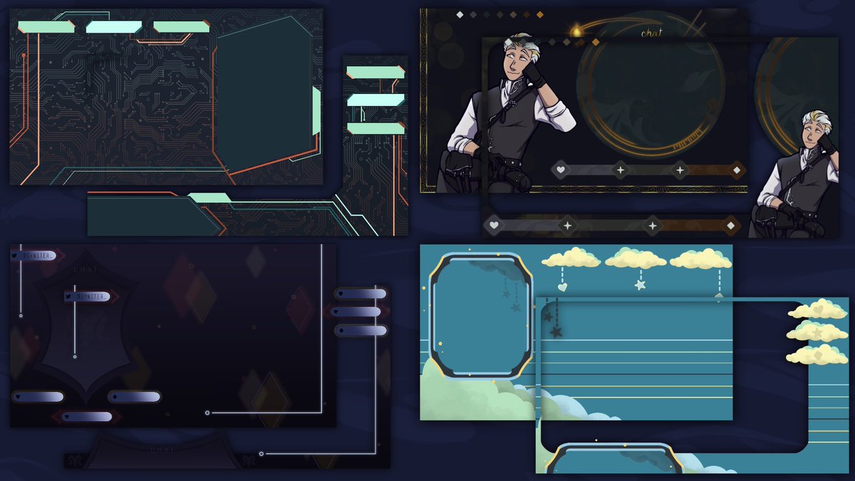 tvmaars's tweet photo. I’m going to start trying to do some cheap commissions for #vtuberoverlays and #vtuberlogos while also offering my channel points as a form of payment!
$12 - Just Chatting Overlay $20/1500 channel points - Just Chatting and Gaming
$15/1200 channel points - Logo and 2 banners https://t.co/HIT0A6B4nA