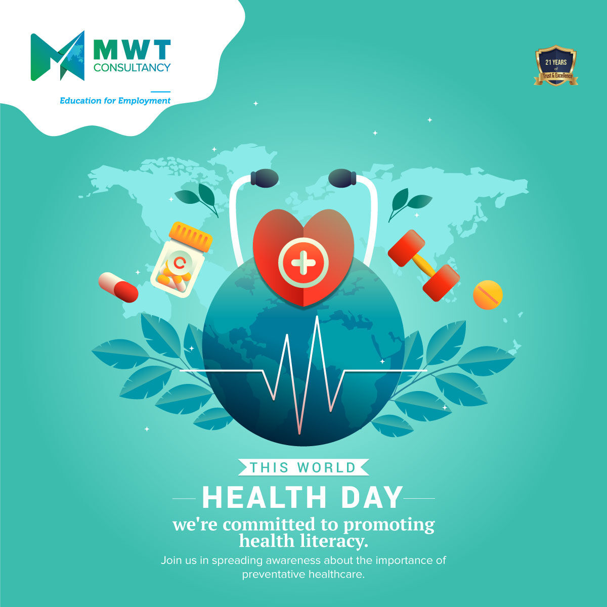 Today is World Health Day, a reminder to prioritize our physical and mental well-being. We believe that a healthy workforce is a productive workforce. Let's all take a moment to celebrate our health and commit to making small changes. 

#WorldHealthDay #HealthyWorkforce
