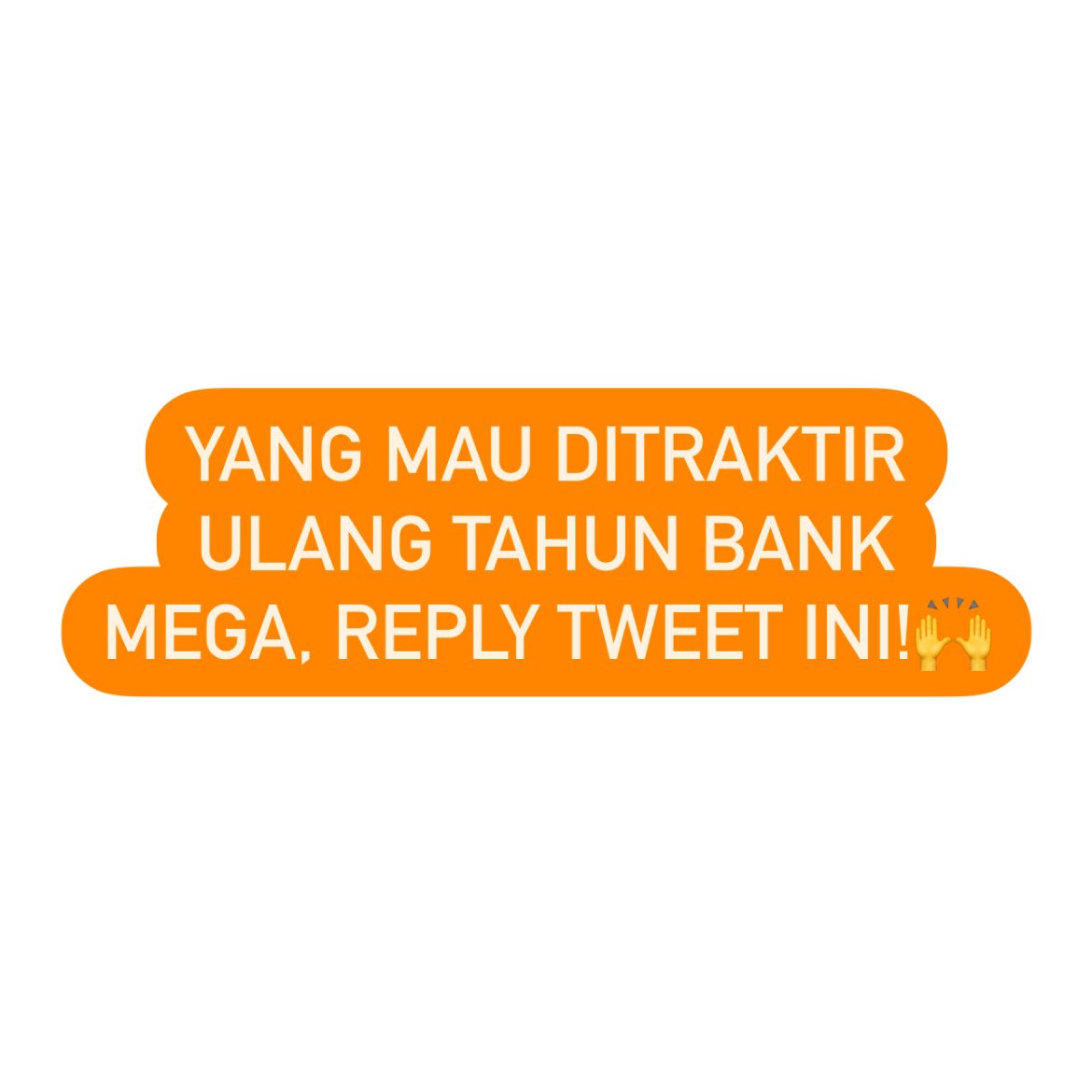 BankMegaID's tweet photo. Siap rayain #Ber54maBankMega?👀 https://t.co/NW3g9pP3XM