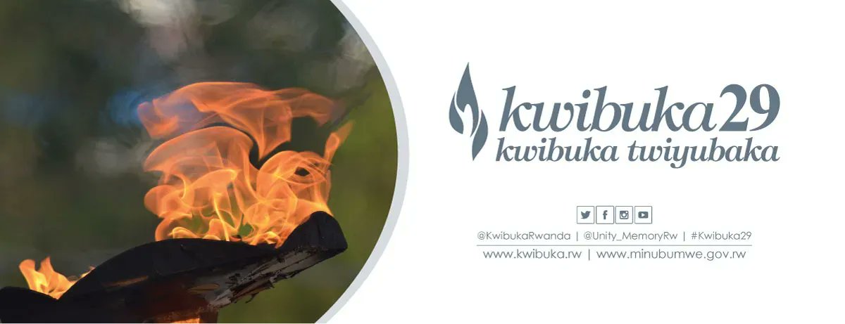 April 7th marks the start of #Kwibuka29 , Rwanda's 100 days of mourning period that memorializes the victims of the Genocide against the Tutsi in 1994. We stand with our brothers and sisters in Rwanda who are grieving and reflecting. "Kwibuka Twiyubaka: Remember-Unite-Renew"