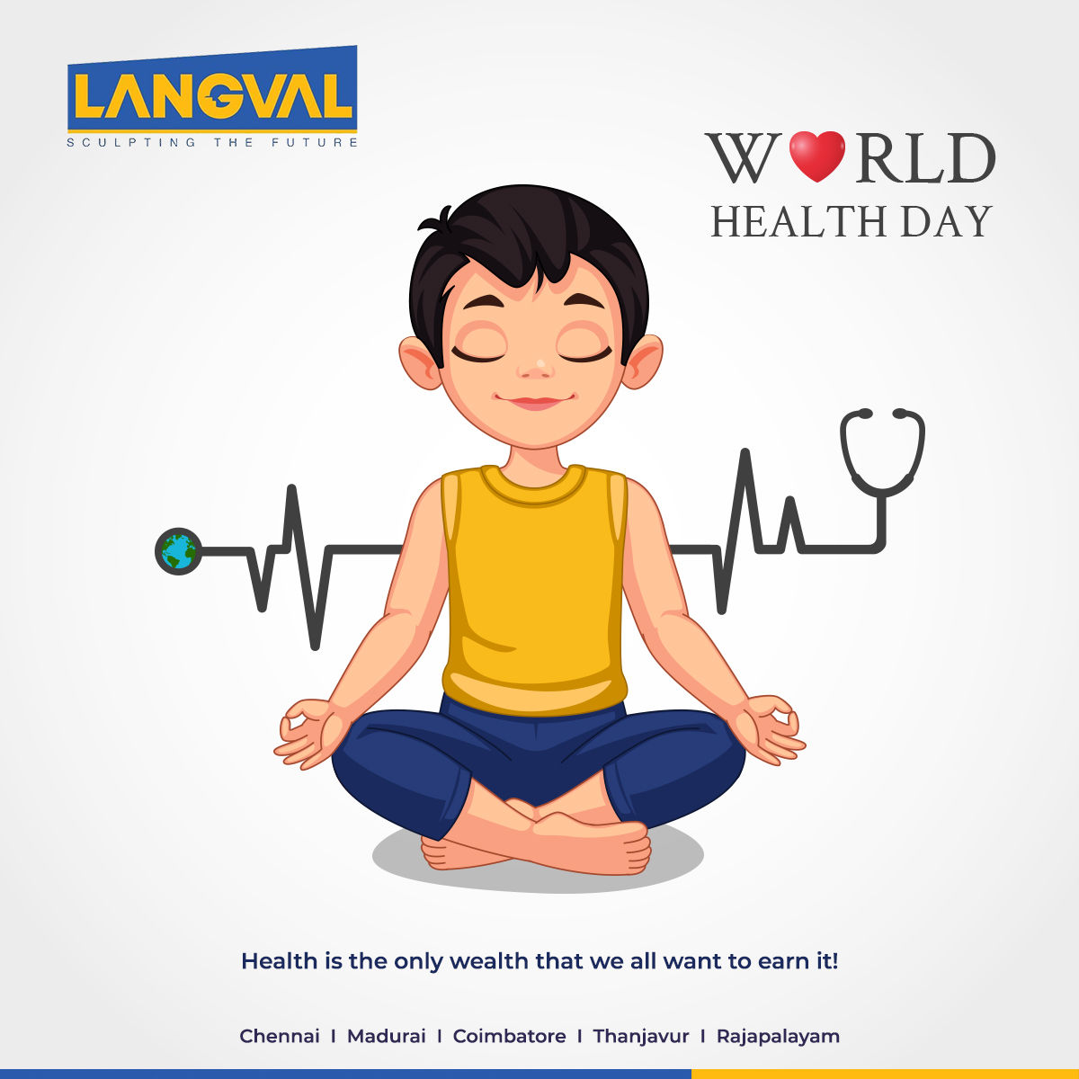 Langvalinfra's tweet photo. World Health Day is celebrated on 7th April every year to spread awareness about quality living and the importance of health.

#worldhealthday #health #healthylifestyle #healthday #healthcare #healthy #healthiswealth #Langval #india https://t.co/5BXfiVKBzK