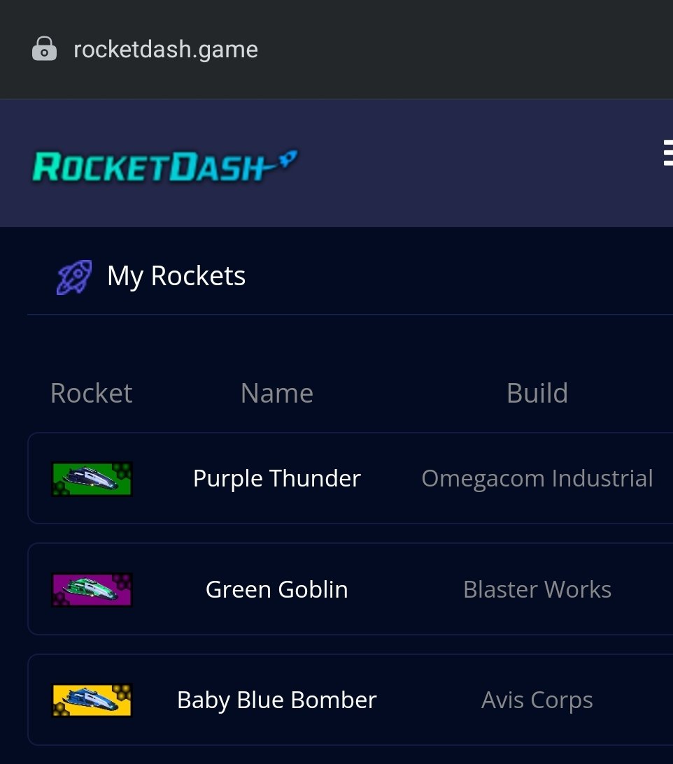 Dawgburt's tweet photo. I got my rockets!

1 legendary
1 epic
1 common

Did you get yours?! Presale ends tomorrow! Come grab a genesis rocket!

#RocketDash #ElonOne #polygon #zkEVM #Crypto #p2e #nft #p2egame https://t.co/YvCNBvH7UV
