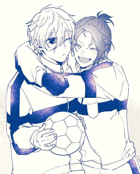 「2人の男性 サッカーボール」のTwitter画像/イラスト(新着)