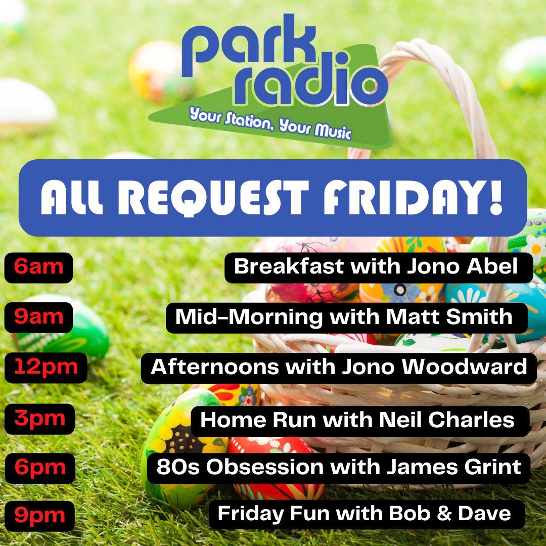 Your schedule for Friday 7th April 2023 : On 105.2/107.6FM in the Waveney Valley; across the World on the Radioplayer app, your smart speaker, your phone or otherwise on line. Text 01379-210000 for a shout out.