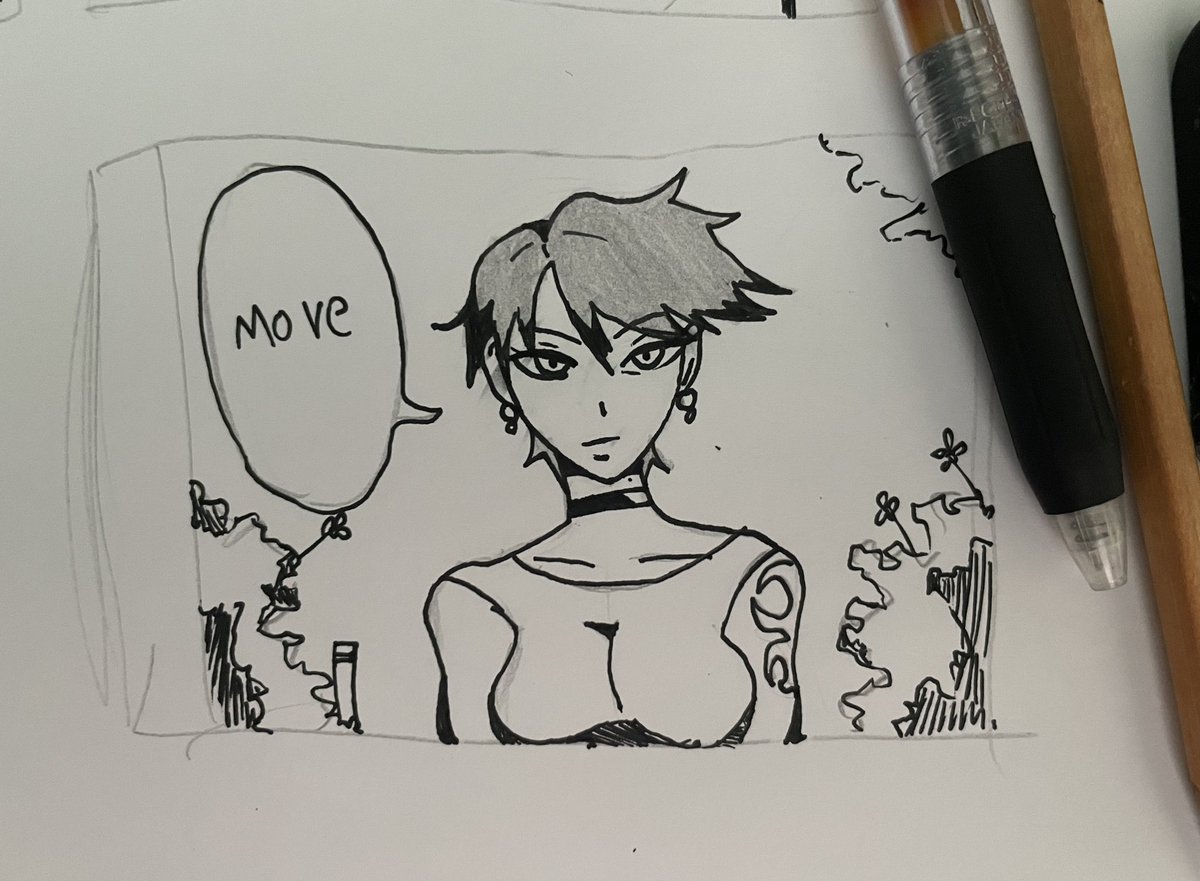 KevinLiuPutra's tweet photo. A quick Doodling before driving. The line art for the @inhabitedworlds animation is all cleaned up, just need to find the right color codes for everything, but i gtg out again hahaha 😅 but at least its all set ! https://t.co/vmxacboEaq