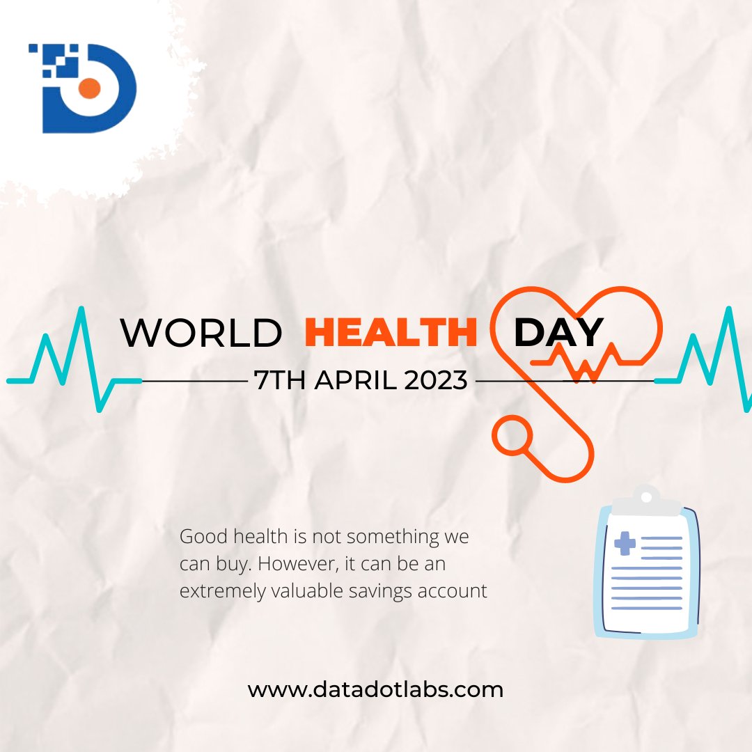 If you want good health, you have to take the first step. You cannot sit and wait for it to arrive
Happy World Health Day!

#dss #datadot #worldaidsday #love #healthyliving #healthyfood #supportnursesandmidwives #world #pandemic #healthcareworkers #healthiswealth