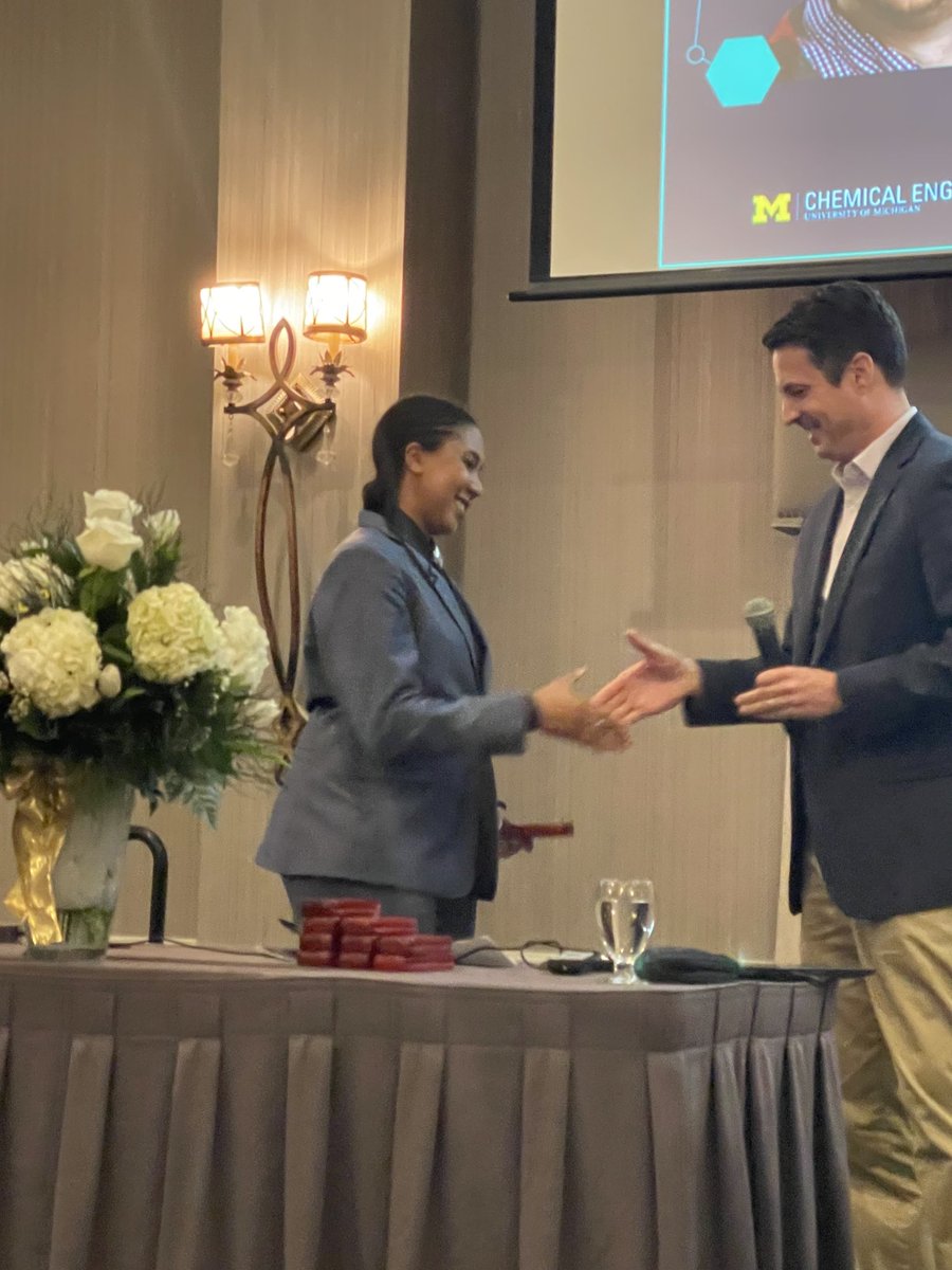 Mischè has been recognized for her achievements in chiral chromatography at the annual Katz lecture and dinner. Great strides, Mischè!