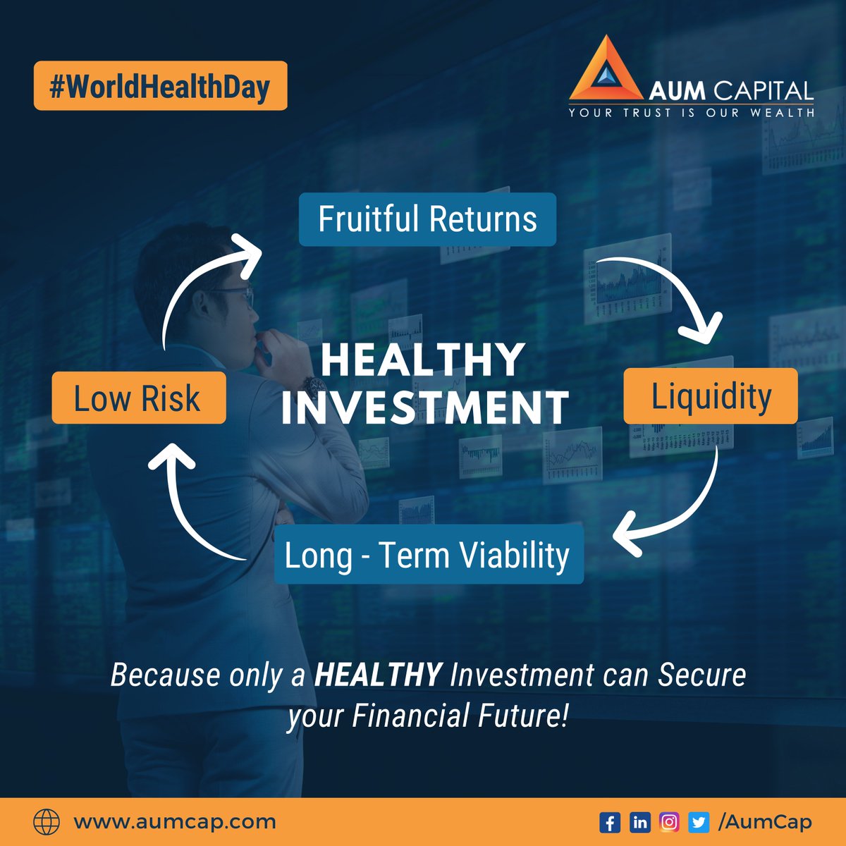 Protect Your Future By Prioritizing a Healthy Investment Strategy Today!

#worldhealthday #healthiswealth #wealthmanagement #fixedincome #personalfinance #equitytrading #bondmarket #AUMCapital