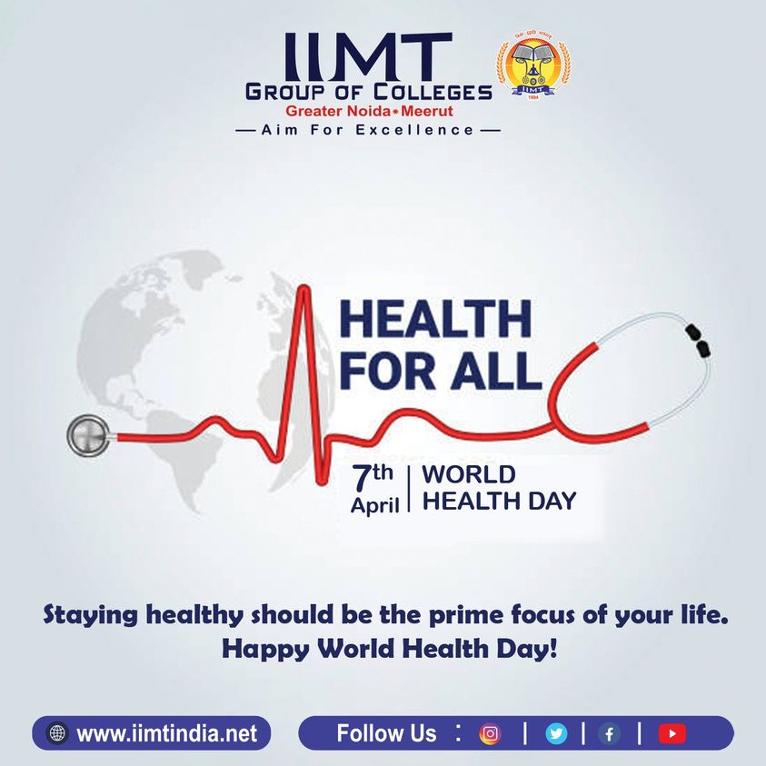 iimtnoida's tweet photo. 7th April
World Health Day!!
Staying healthy should be the prime focus of your life.
https://t.co/UOh7RIbr6l
Call Us: 9520886860
#WorldHealthDay #HealthForAll #IIMTNoida #IIMTIndia #IIMTDelhiNCR #AdmissionOpen2023_24 #CollegeofPharmacy #TopPolytechnicCollege #TopManagementCollege https://t.co/21cp65XWu1
