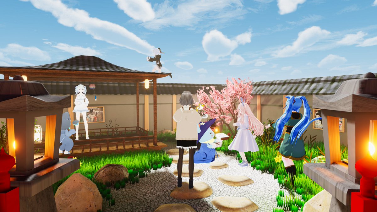 usagi_cotton's tweet photo. #VRChat #VRC初心者ワールドツアー 4/5
・Sakura Garden
追加で回らせていただきました。
小さな庭園でお花見ができます。
狭い分、色々とぎゅっと詰まってる印象です。 https://t.co/GsSV5OCi7v