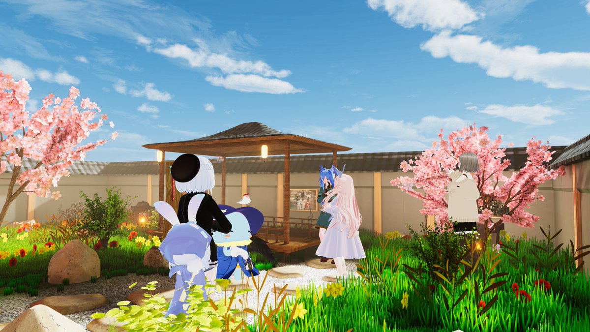 usagi_cotton's tweet photo. #VRChat #VRC初心者ワールドツアー 4/5
・Sakura Garden
追加で回らせていただきました。
小さな庭園でお花見ができます。
狭い分、色々とぎゅっと詰まってる印象です。 https://t.co/GsSV5OCi7v