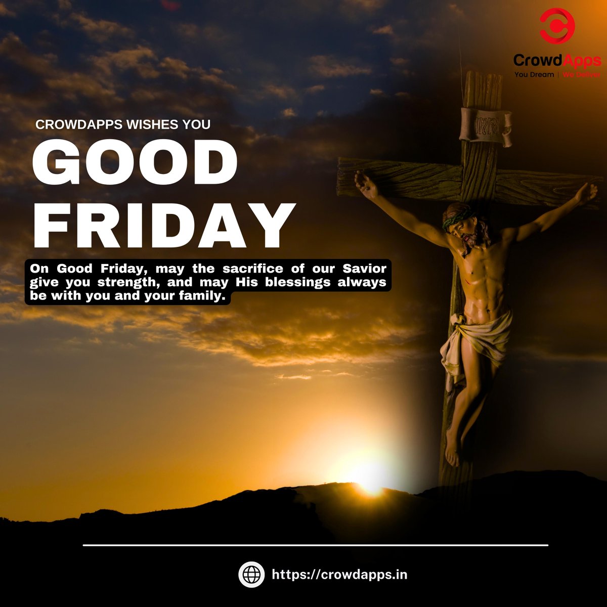 apps_crowd's tweet image. Crowdapps wishes you Good Friday

crowdapps.in

#goodfriday #crowdapps #healthcare #technology #healthsystem #healthcaresoftware #informationtechnology #crowdappstechnology