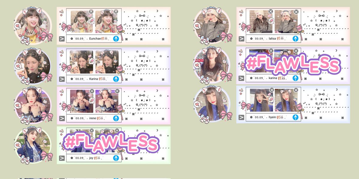 bvutik's tweet image. help rt? rt will be appreciated 

ada layout ready stockl lucuk nih! avail karina, eunchae, irene, lisa &amp;amp; hyein. [ 💸 3.500/each all el-wallet qris ] bisa req juga fee +1k yh,,,, 

#zonajajan #ZonaBA #zonauang