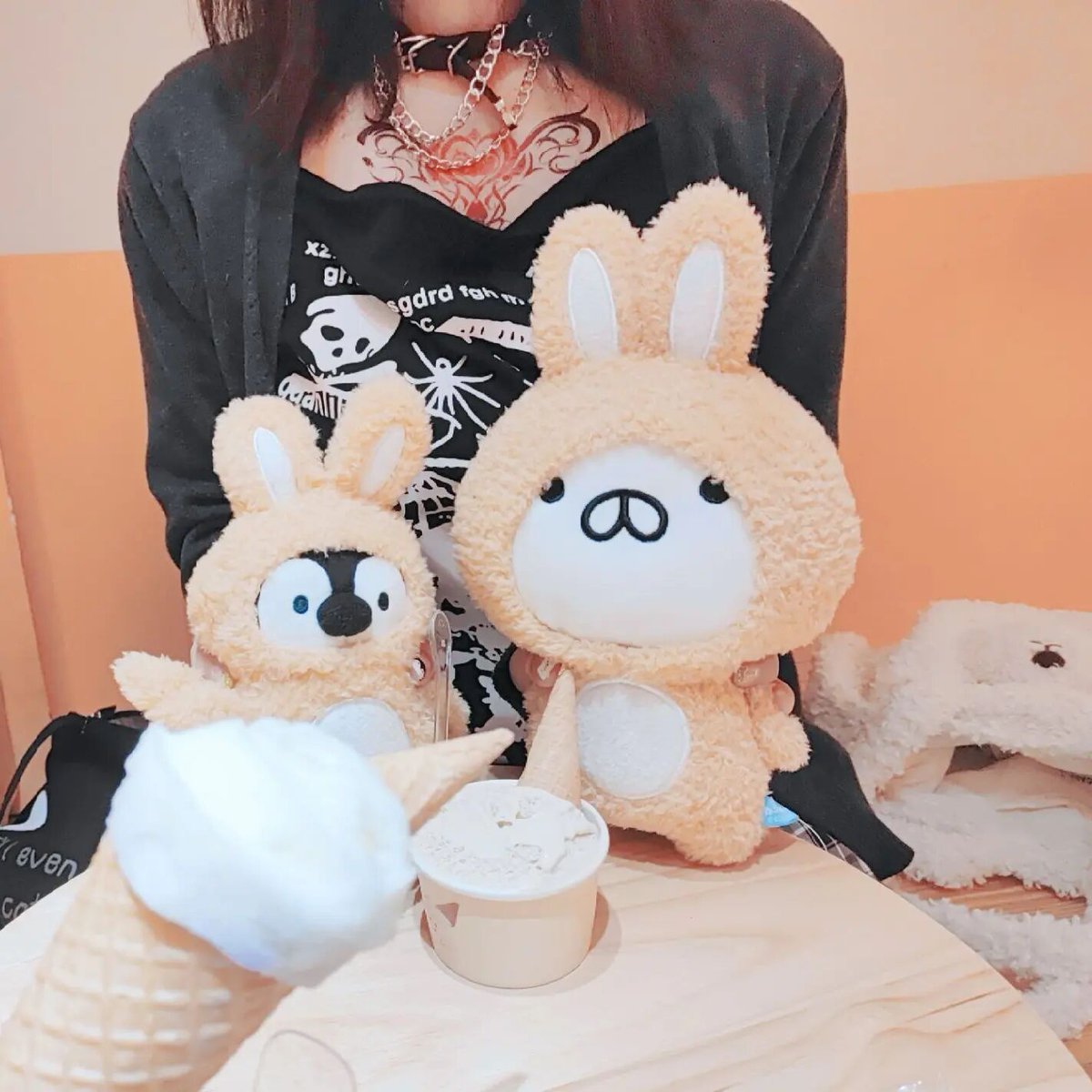Nyakyuu9's tweet photo. 週末にぺんちゃんとねこちゃんと一緒に美味しい日本料理を食べた🥰😍楽しかったね💕 https://t.co/54BUpEMqQP