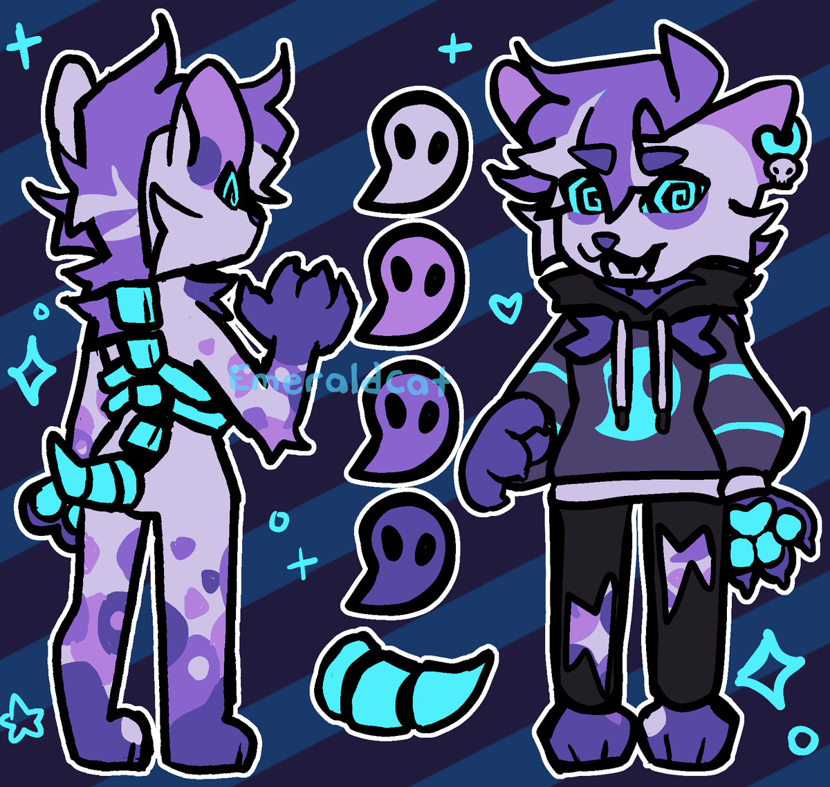EmeraldCat20's tweet photo. Ghost Hyena sona :)

His name is Spooky

#furry #artist #digitalart https://t.co/hrLTXhIrHo