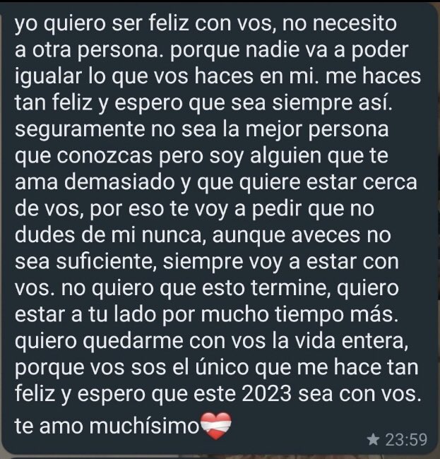 el dia q me escriban esto yo creo q me voy a morir