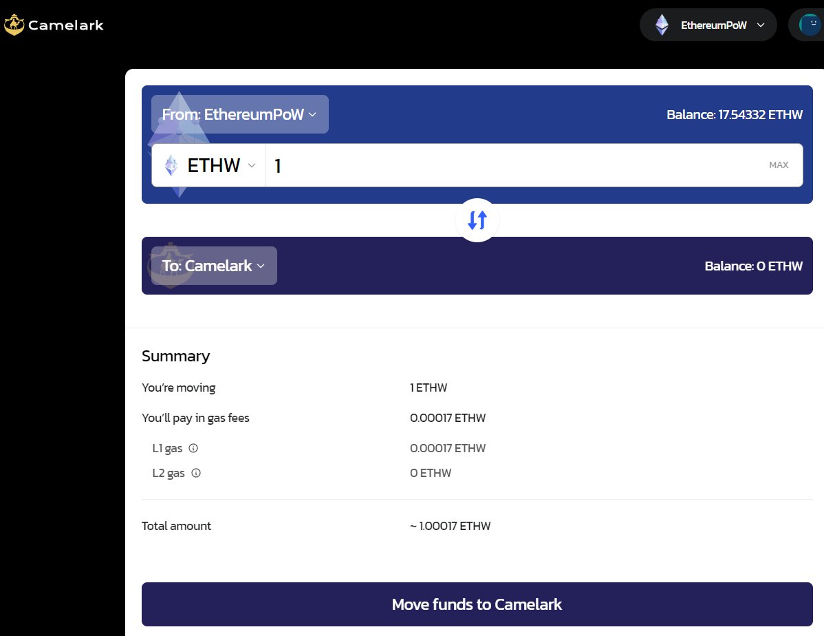Camelark | #1 Scaling Solution for EthereumPoW tweet media