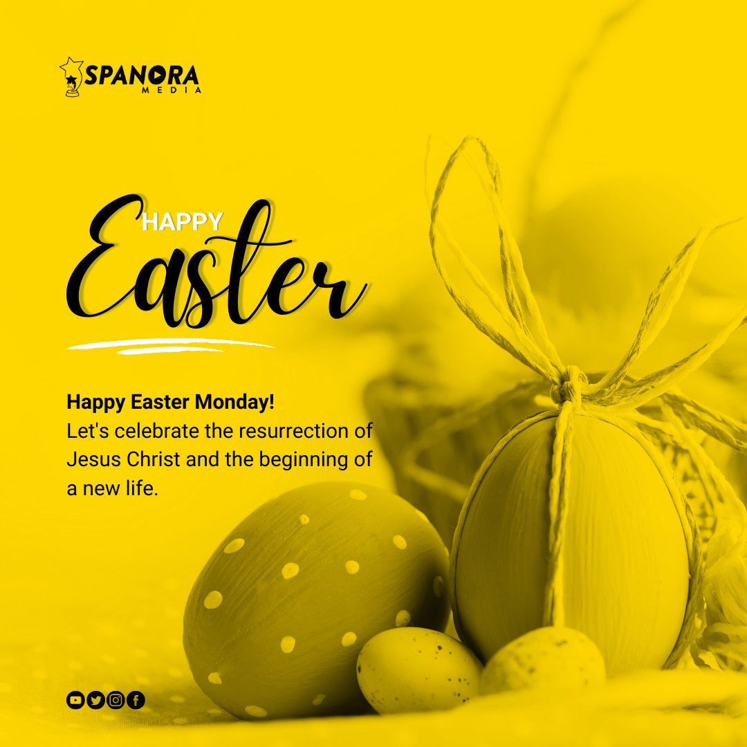 Let's rejoice and be glad on this special Easter Monday!

#SpanoraMedia #EasterMonday #EasterCelebration