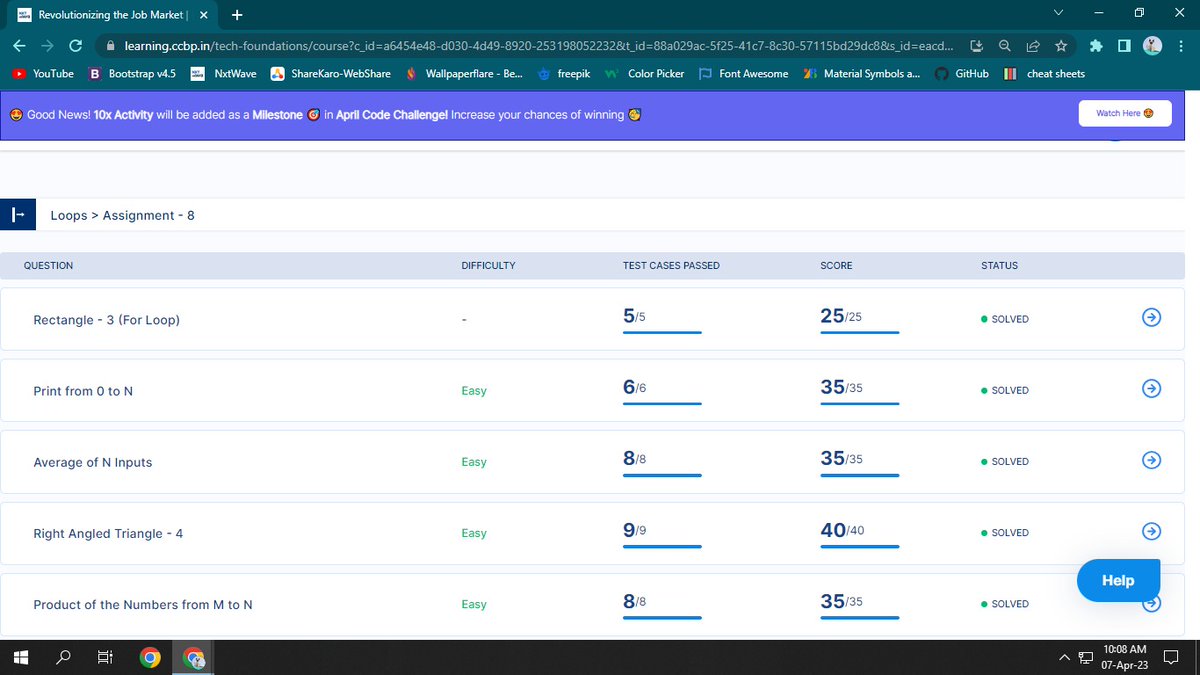 Kashish120303's tweet image. Wishing you all the best! ❣️✨
As part of the #17thweek, I will finish all my coding assignment - 8
@nxtwave_tech @rahulattuluri Sir @sashankreddy07 Sir
#codingassignment