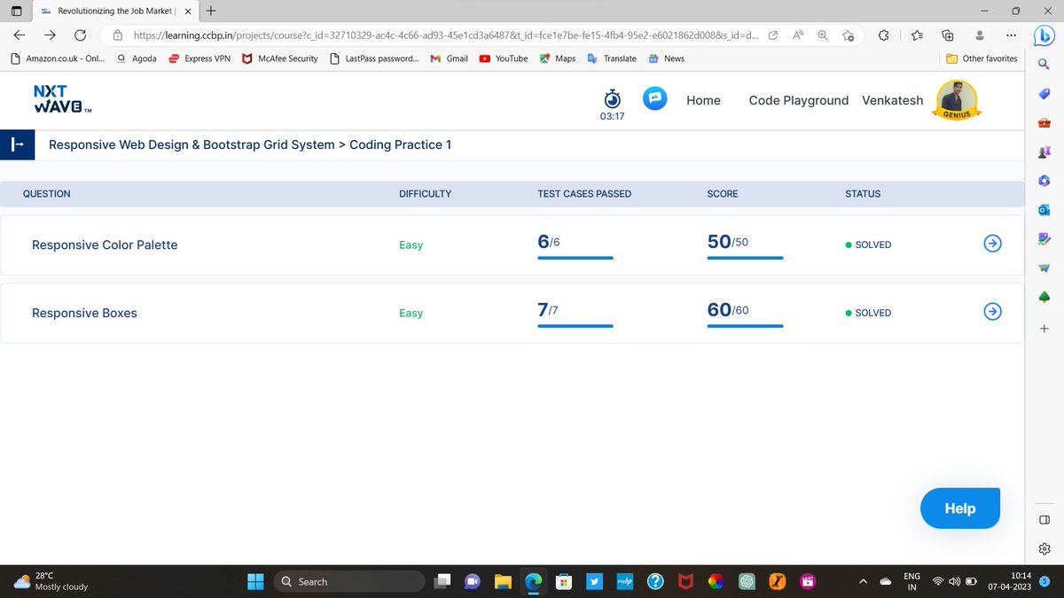 #nxtwave
#ccbpian
#rahulattulurisir
Hello Connections,
Today I completed my Responsive Web Design & Bootstrap Grid System Coding Practice 1.