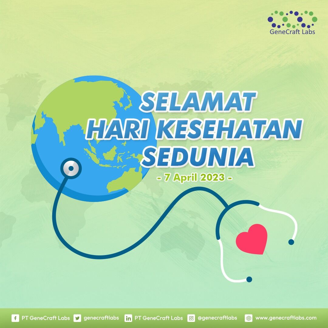 GeneCraftLabs's tweet photo. Mari kita manfaatkan Hari Kesehatan Sedunia ini untuk memperkuat komitmen kita untuk hidup sehat dan menjaga kesehatan diri sendiri dan orang lain. ❤️

#genecraftlabs #harikesehatansedunia #worldhealthday #worldhealthday2023 #kesehatan #healthforall https://t.co/hqjf7xlkhj