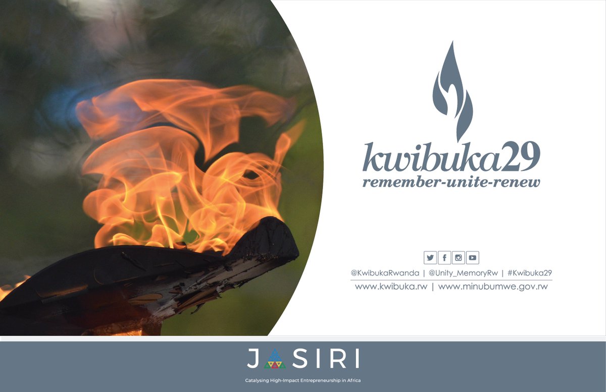 As we commemorate the lives lost in the 1994 Genocide against the Tutsi, may we remember, unite, renew. Twibuke Twiyubaka. #Kwibuka29