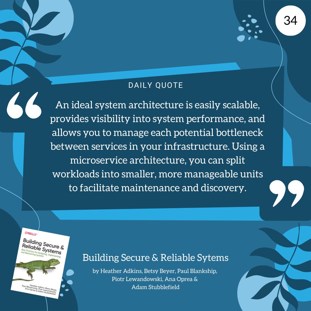 Itchimonji's tweet image. An ideal #systemarchitecture is easily scalable, provides visibility into #systemperformance, and allows you to manage each potential bottleneck between services in your #infrastructure. #sre #security