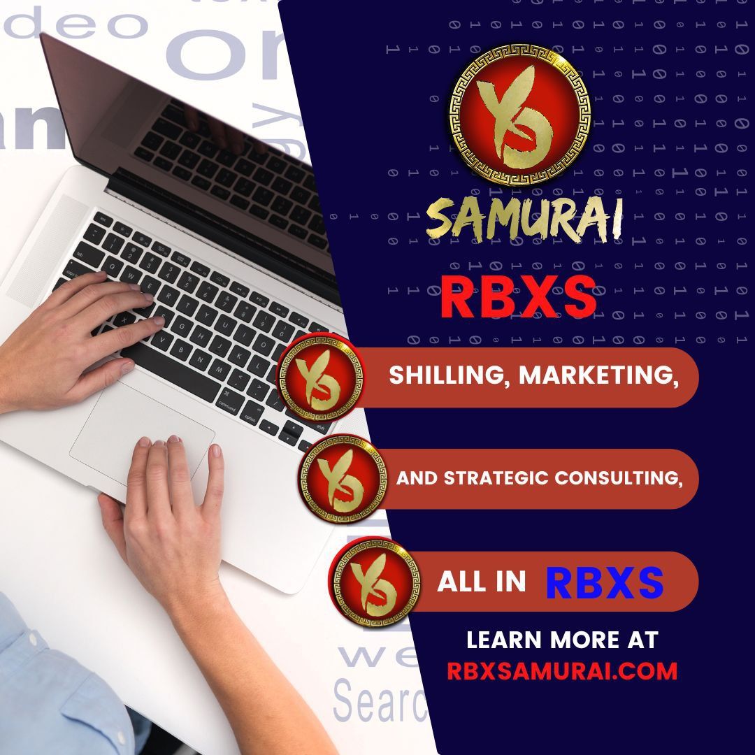 💠RBXS
👇
🔹 Shilling
🔹marketing
🔹 strategic consulting
🔥
@RBXSamurai
🔥
 #RBXS_Token #Crypto