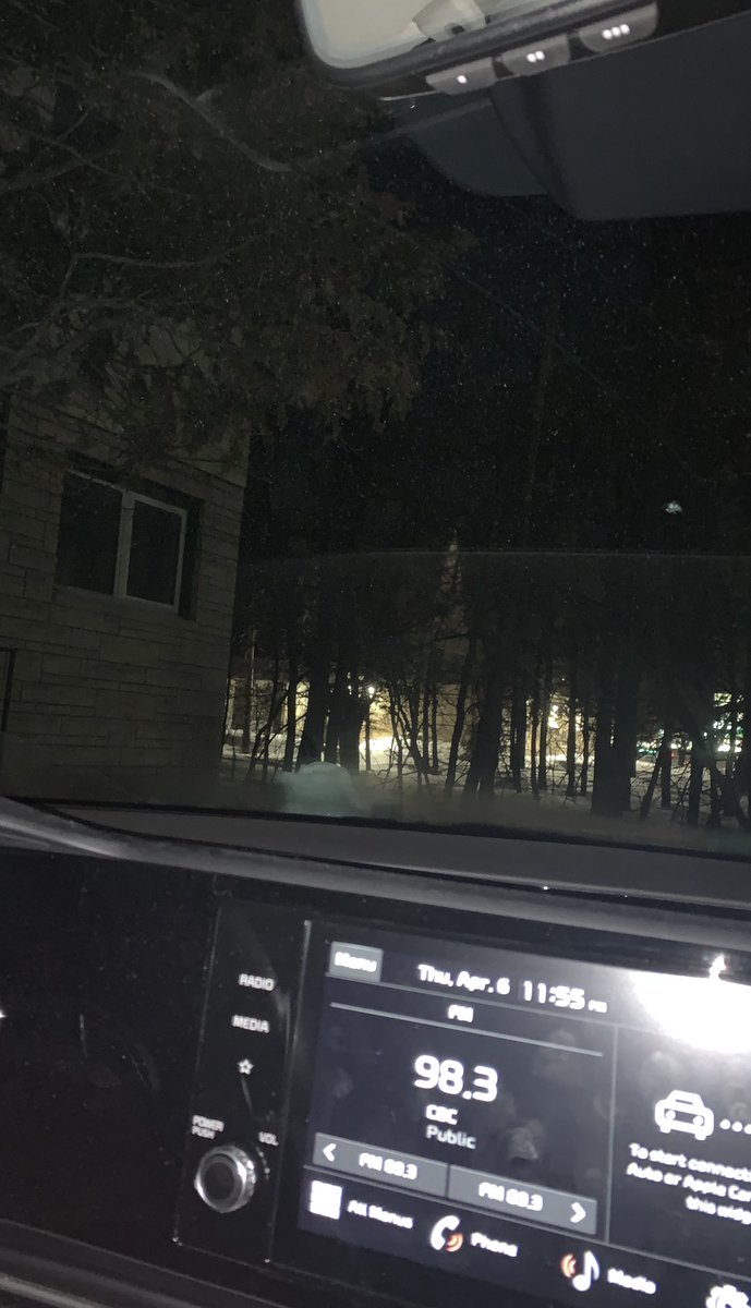 <a href="/CBCAfterdark/">Afterdark on CBC Music</a> Told myself I’d leave the car and go inside once you spin a bad song …… been sitting here two hours now😂😂😂😂