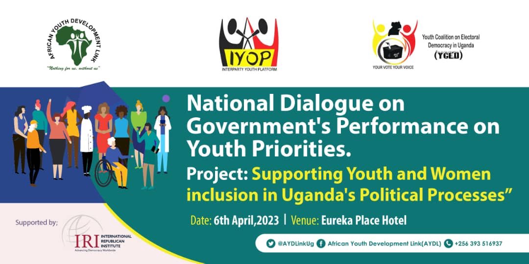 IYOPUG's tweet photo. Happened Yesterday: In partnership with @AYDLinkUg &amp; Youth Coalition on Electoral Democracy #YCED, we held a high level youth dialogue on government performance on youth priorities. A panel of youth experts assessed progress on implementation of the Youth Manifesto 2021 - 2026. https://t.co/wehJXE2coU