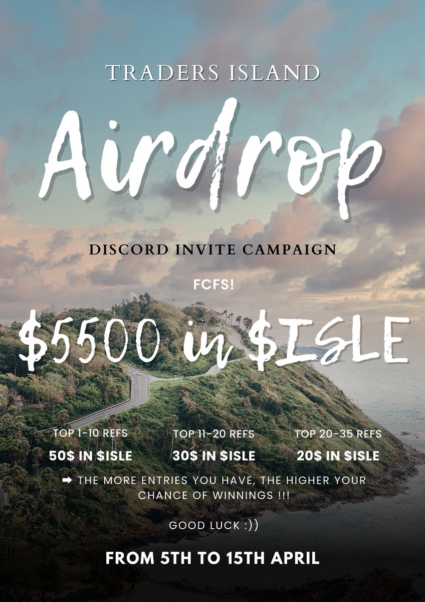 FRIENDLY REMINDER 🫡

FIRST 1,000 Follow + Like +RT + Join Discord Get OG Role!  🏝️

Join Now! 👇

discord.gg/g3VKU7RT

#Airdrop #Airdrops #Giveaway #Giveaways #zkSync #zkSyncEra