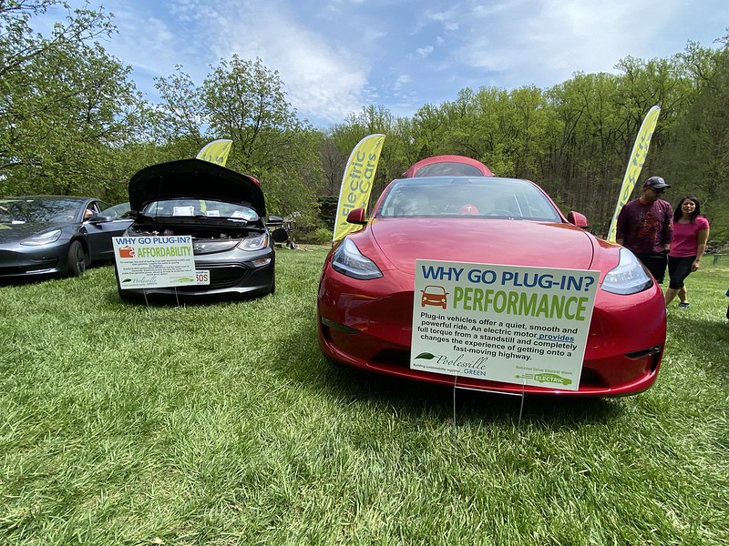 Stop by the EV Car Show⚡️🚗 at this year’s GreenFest in the City at Marian Fryer Town Plaza in Wheaton on Sunday, April 23 from 12pm to 5 pm. Check out the latest models and tech, talk to owners, and learn if EV is right for you! montgomerycountygreenfest.org  #MCGreenFest
