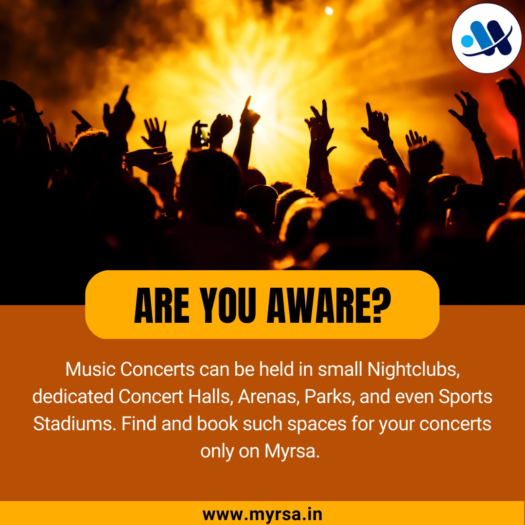 MyrsaTech's tweet photo. Hey, Event Managers!

Find a perfect space to organize your Music concerts.

To know more visit our website 👉 https://t.co/KcwExXolEB

Or call us at +91 9152049912 to find such #spaces.

#eventspaces #spaceforevent #musicconcertspace #groundspace #musicconcerthall #rentalspace https://t.co/4Uh8uiPfFZ